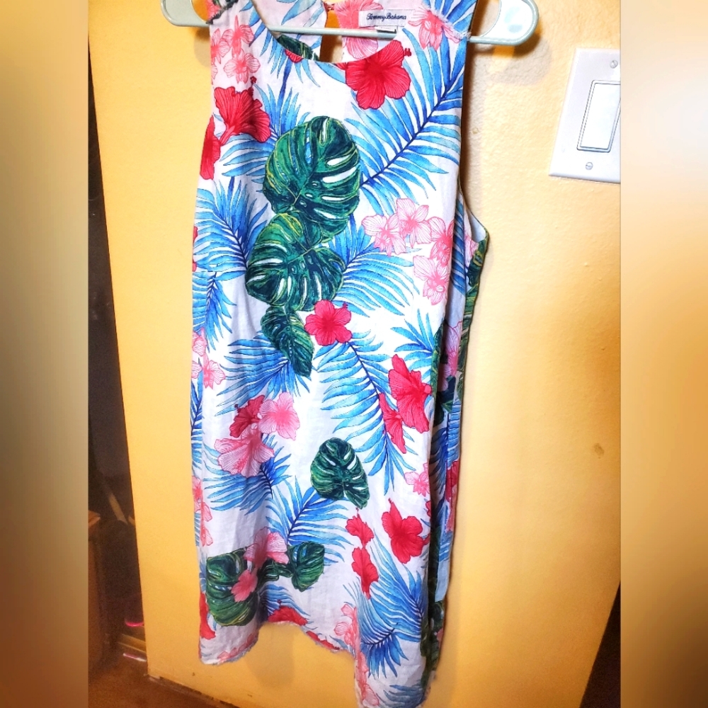 Hawaiian Tommy  Bahama dress  floral hibiscus  size XL